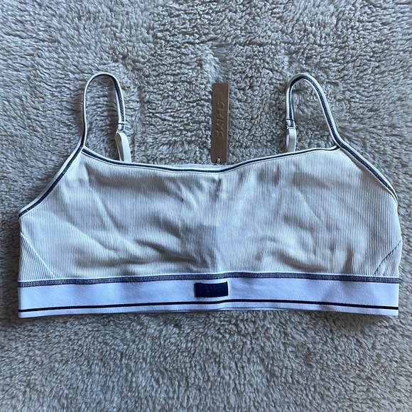 SKIMS | Cotton Rib Scoop Bralette in Marble Multi | 2X - Picture 5 of 15